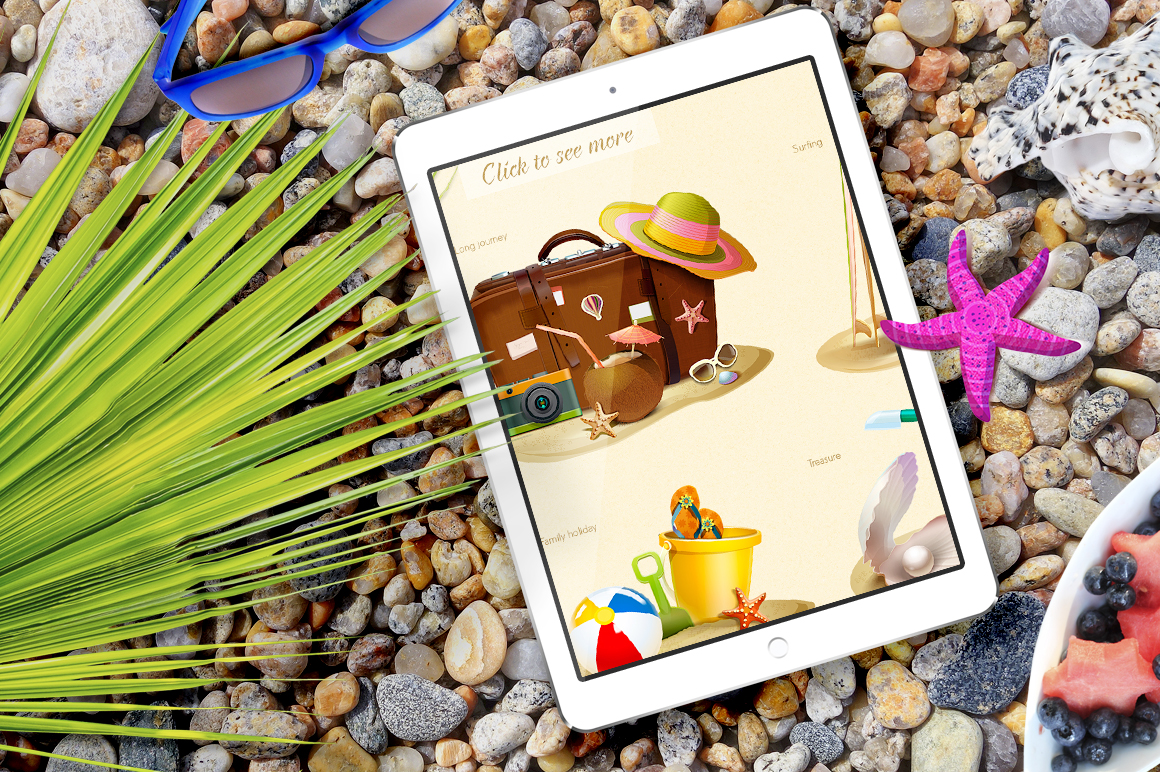 Summer Journey Vector Icon Set Summer Journey Vector Icon Set