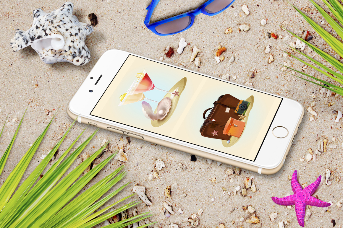 Summer Journey Vector Icon Set Summer Journey Vector Icon Set