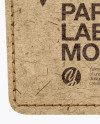 Paper Label With Rope Mockup