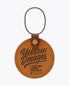 Leather Label With Rope Mockup