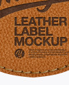 Leather Label With Rope Mockup