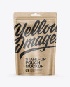 Kraft Paper Stand-up Pouch Mockup