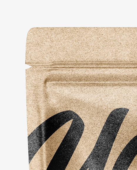 Kraft Paper Stand-up Pouch Mockup