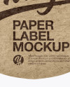 Paper Label With Rope Mockup