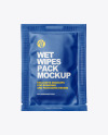 Matte Wet Wipes Sachet Mockup