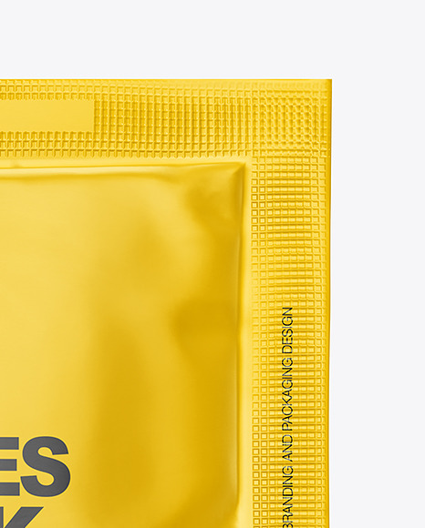 Matte Wet Wipes Sachet Mockup