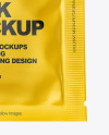 Matte Wet Wipes Sachet Mockup