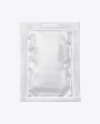 Glossy Wet Wipes Sachet Mockup