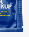 Glossy Wet Wipes Sachet Mockup