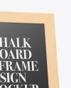 A-Frame Sign Chalk Board Mockup