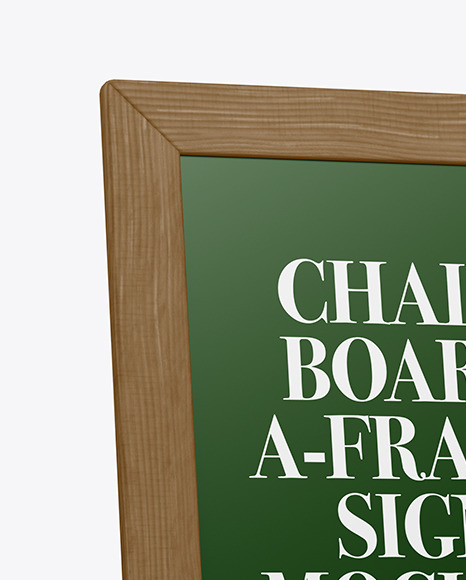 A-Frame Sign Chalk Board Mockup