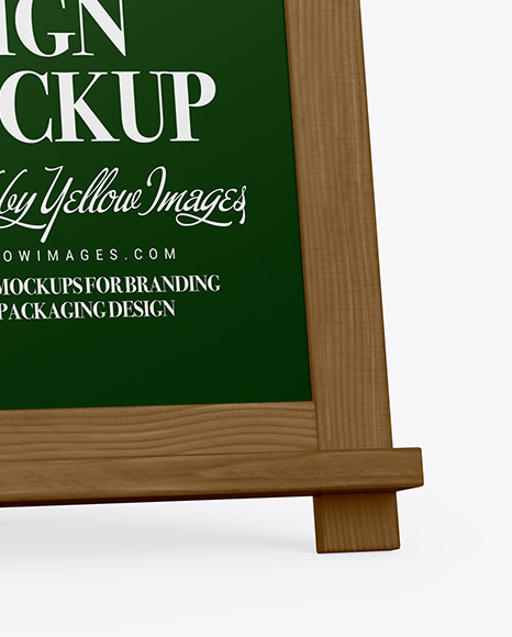 A-Frame Sign Chalk Board Mockup