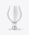 Empty Tulip Glass Mockup