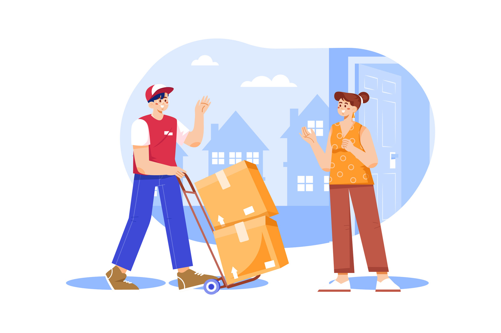 M462_Parcel Delivery Illustration Pack M462_Parcel Delivery Illustration Pack
