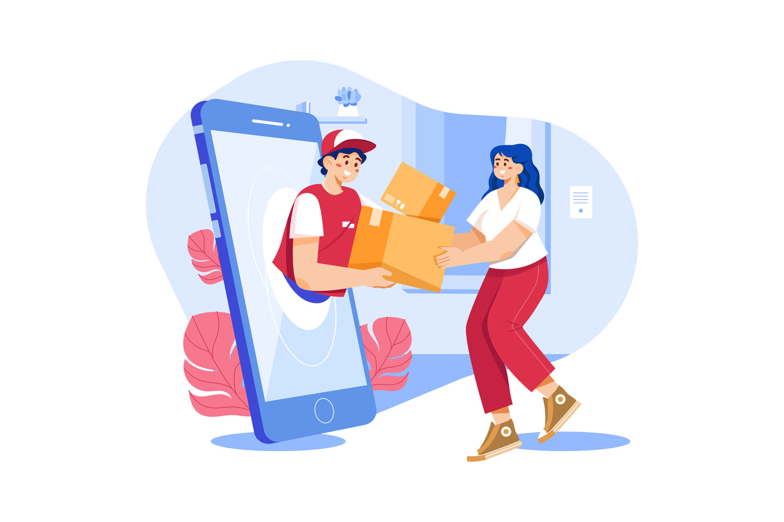 M462_Parcel Delivery Illustration Pack M462_Parcel Delivery Illustration Pack