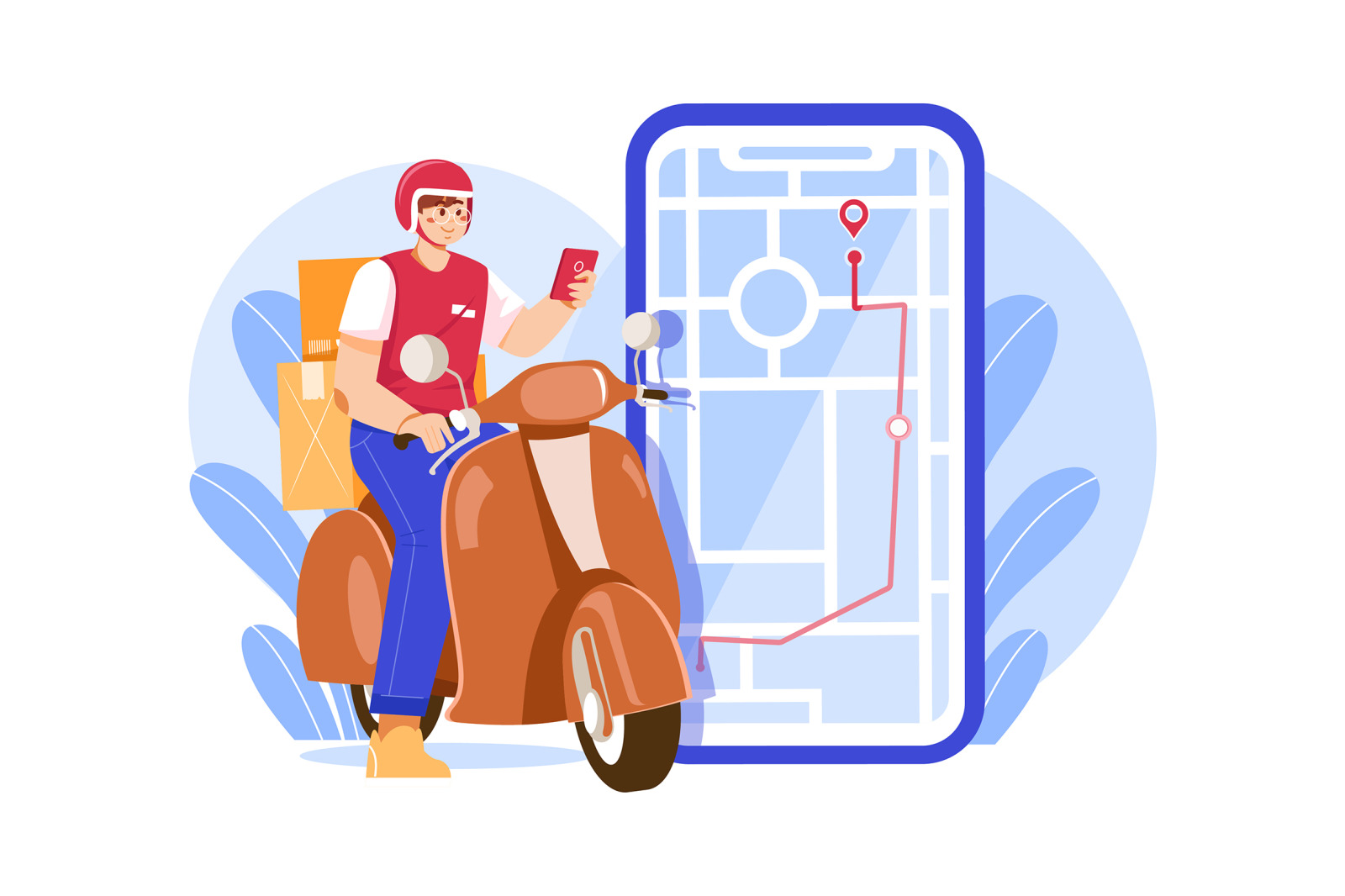 M462_Parcel Delivery Illustration Pack M462_Parcel Delivery Illustration Pack