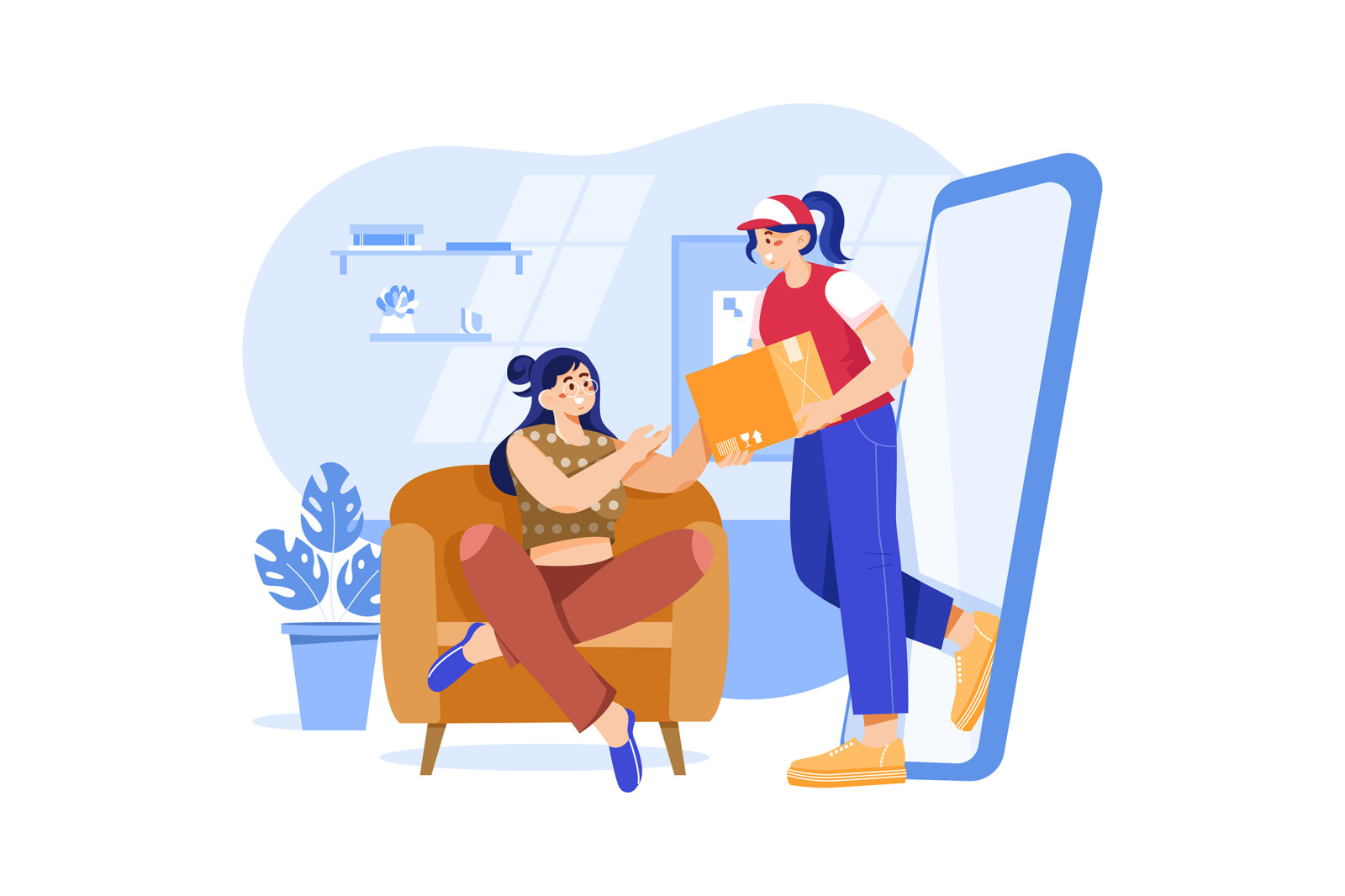 M462_Parcel Delivery Illustration Pack M462_Parcel Delivery Illustration Pack