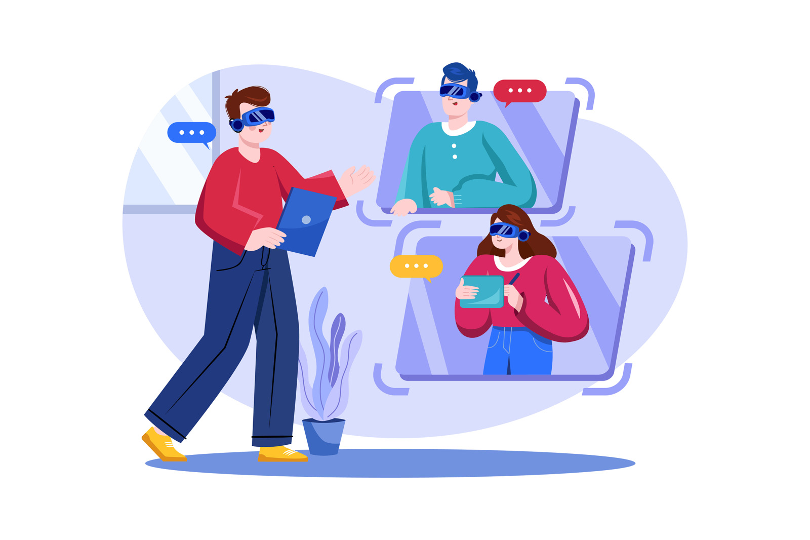 M474_Virtual Reality Illustrations M474_Virtual Reality Illustrations