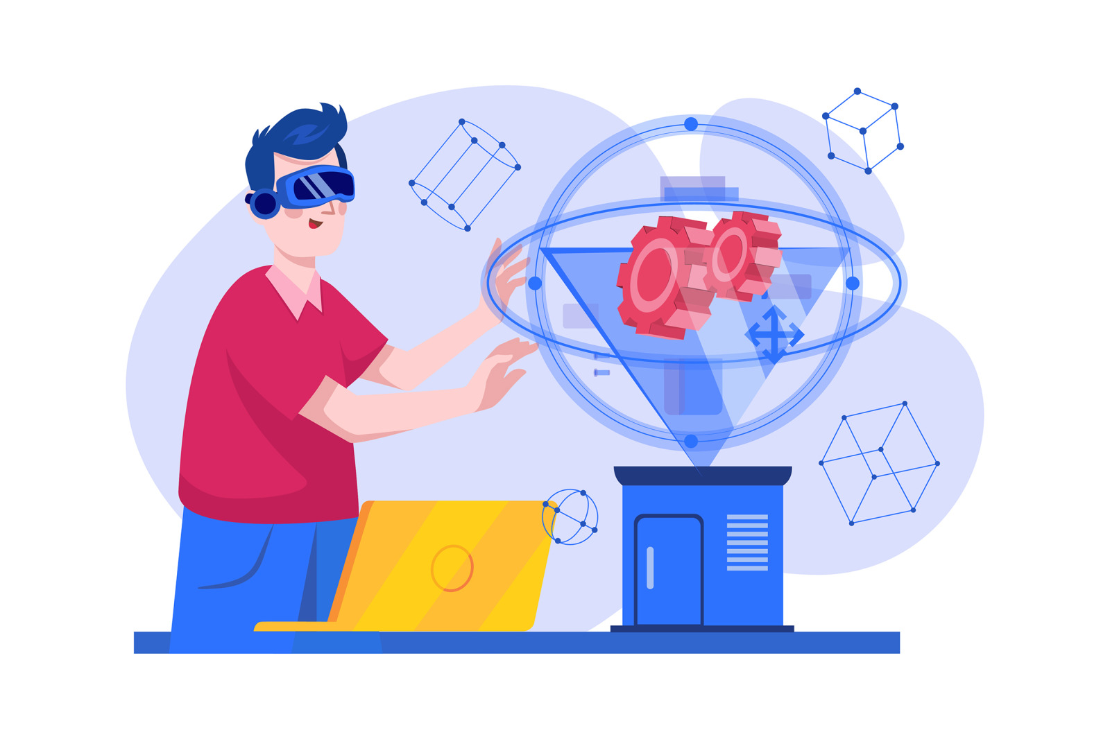 M474_Virtual Reality Illustrations M474_Virtual Reality Illustrations