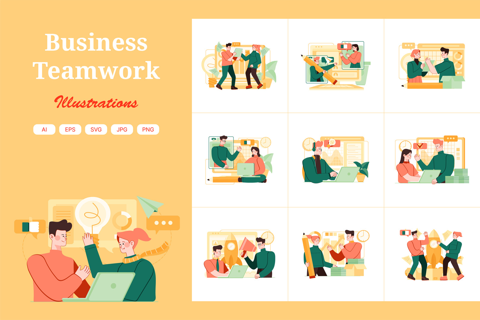 M482_Teamwork Illustrations M482_Teamwork Illustrations