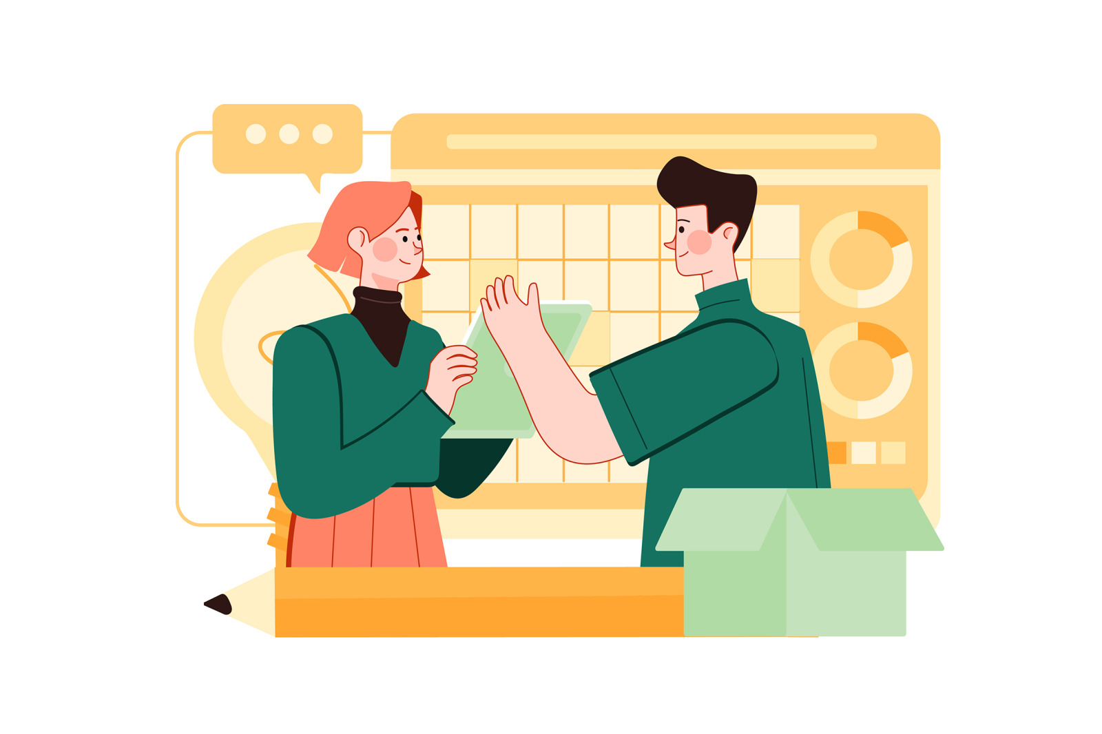 M482_Teamwork Illustrations M482_Teamwork Illustrations