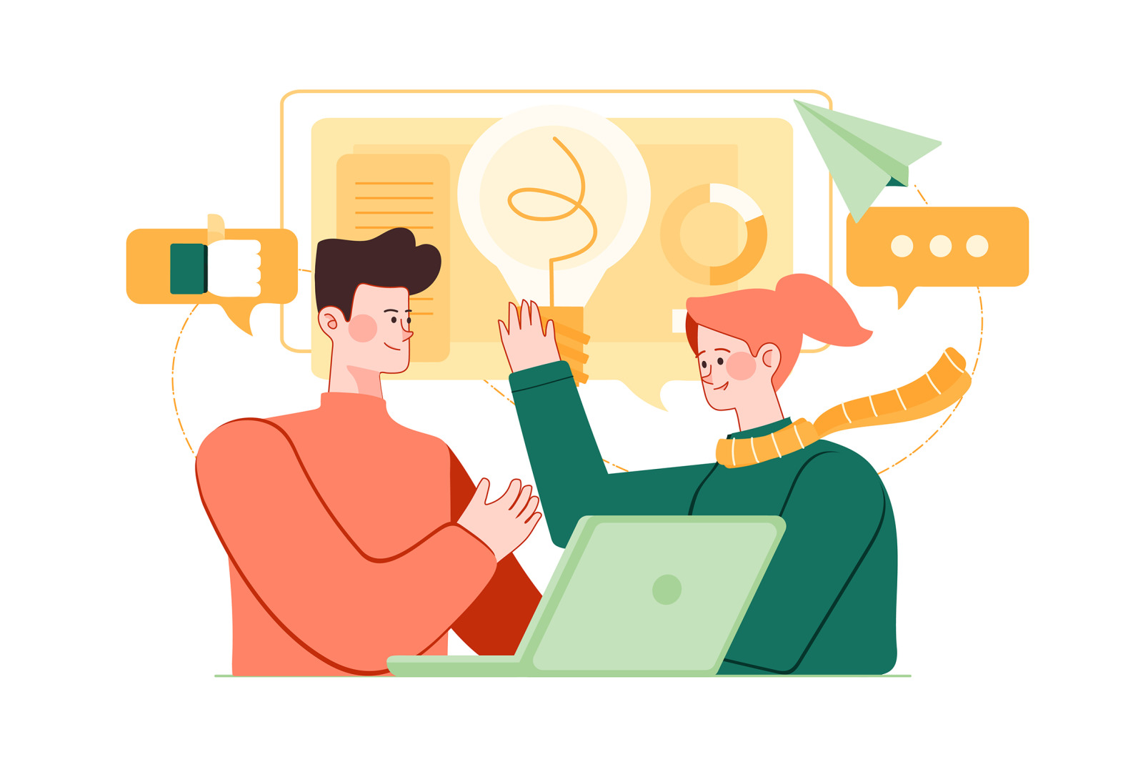 M482_Teamwork Illustrations M482_Teamwork Illustrations