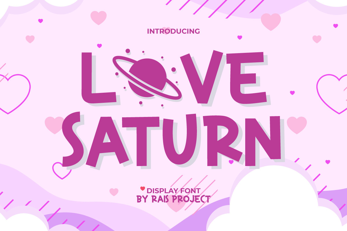 Love Saturn Font Love Saturn Font