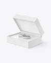 Jewelry Case with Wedding Rings Mockup