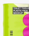 Toilet Tissue 6 pack Mockup