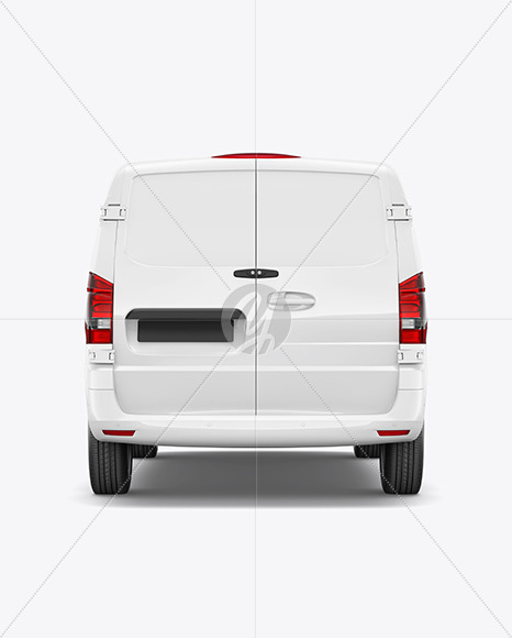 Panel Van Mockup - Back View