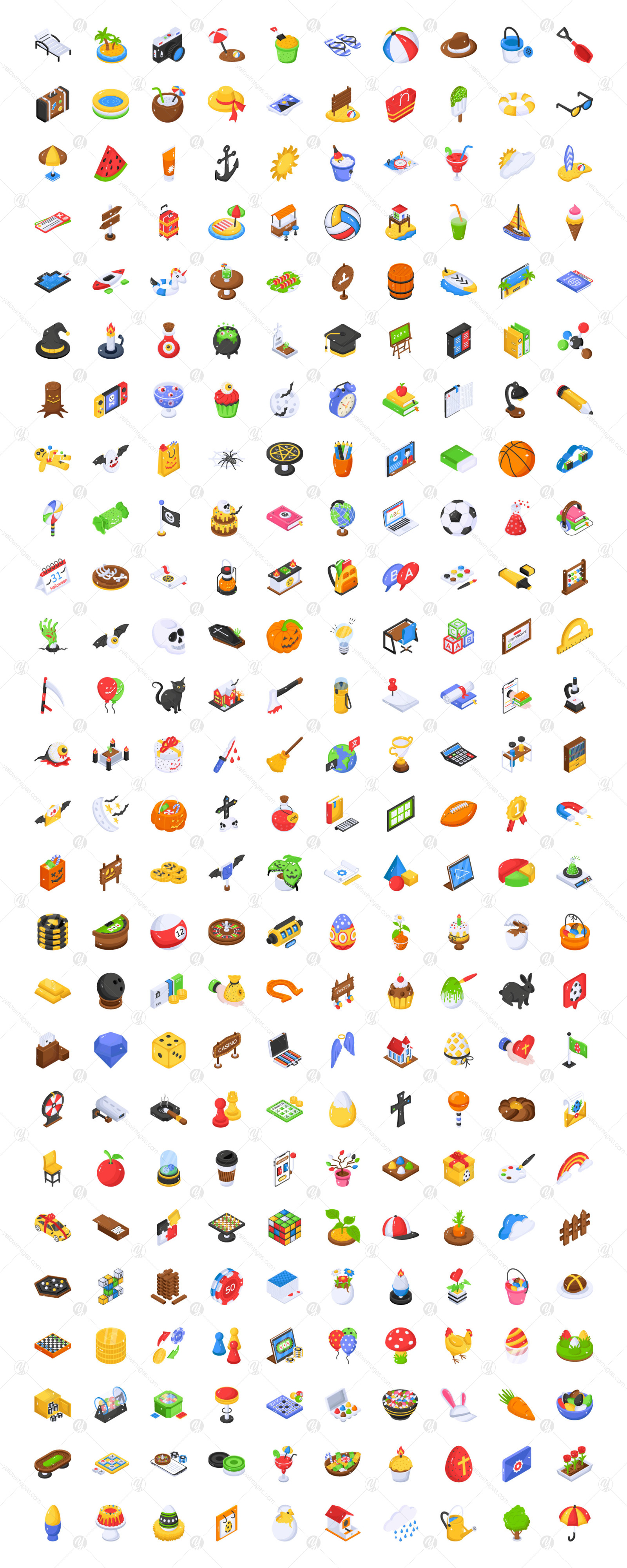 260 Collection Of Seasonal Icons 260 Collection Of Seasonal Icons