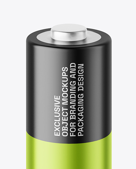 Metallic Battery Mockup