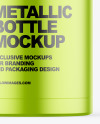 Matte Metallic Bottle Mockup