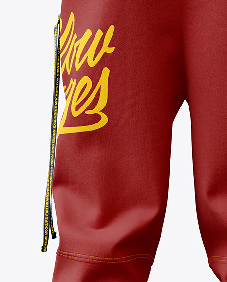 Jogger Pants Mockup - Back View