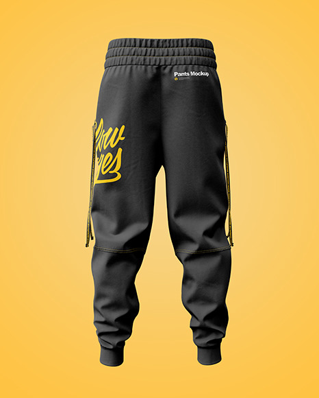 Jogger Pants Mockup - Back View