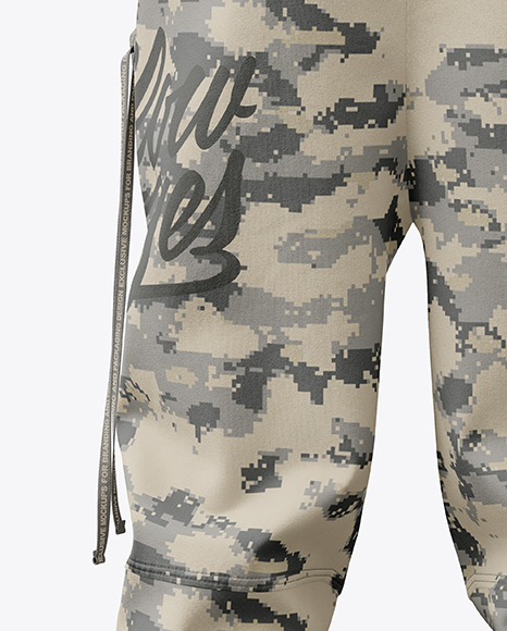 Jogger Pants Mockup - Back View