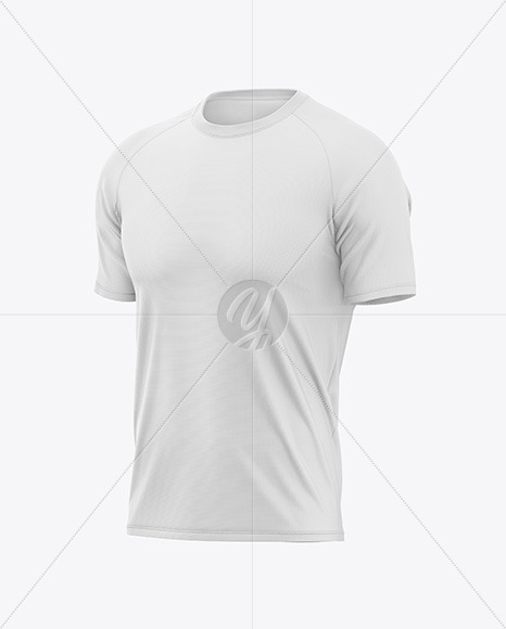 Men's Reglan T-Shirt Mockup - Half Side View