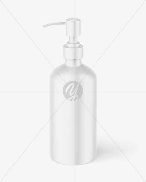 Matte Pump Bottle Mockup