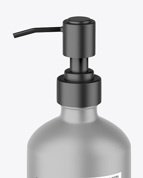 Matte Pump Bottle Mockup