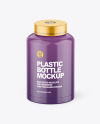 Glossy Plastic Bottle Mockup