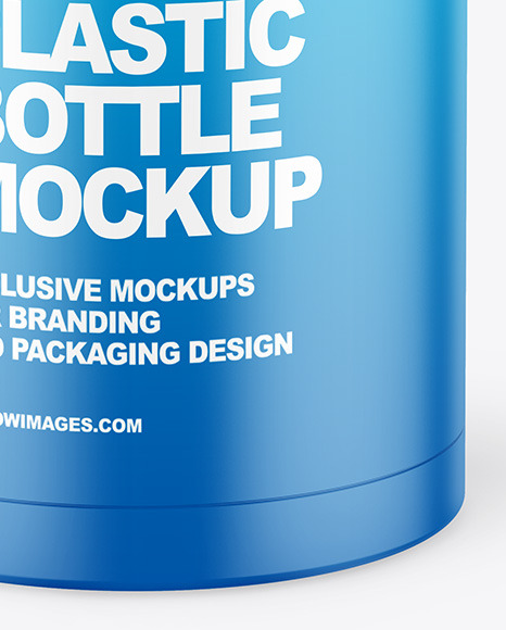 Matte Plastic Bottle Mockup