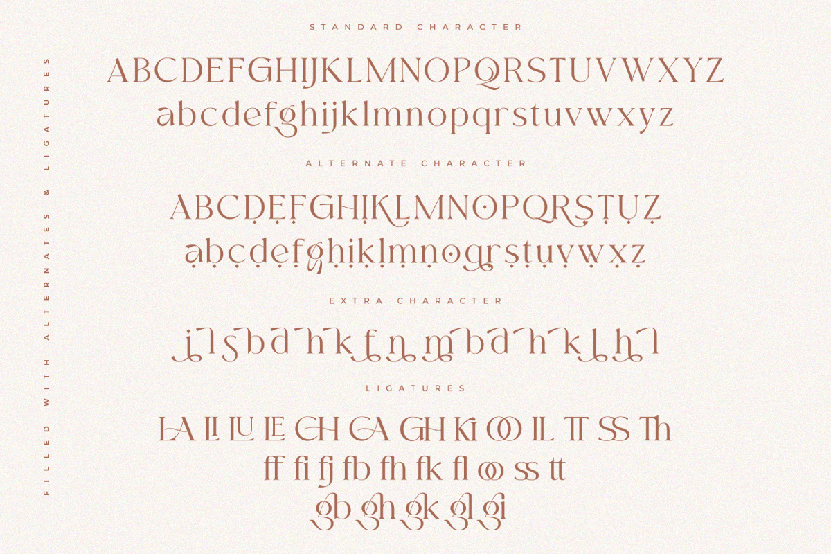 Moglan | Ligature Serif Typeface