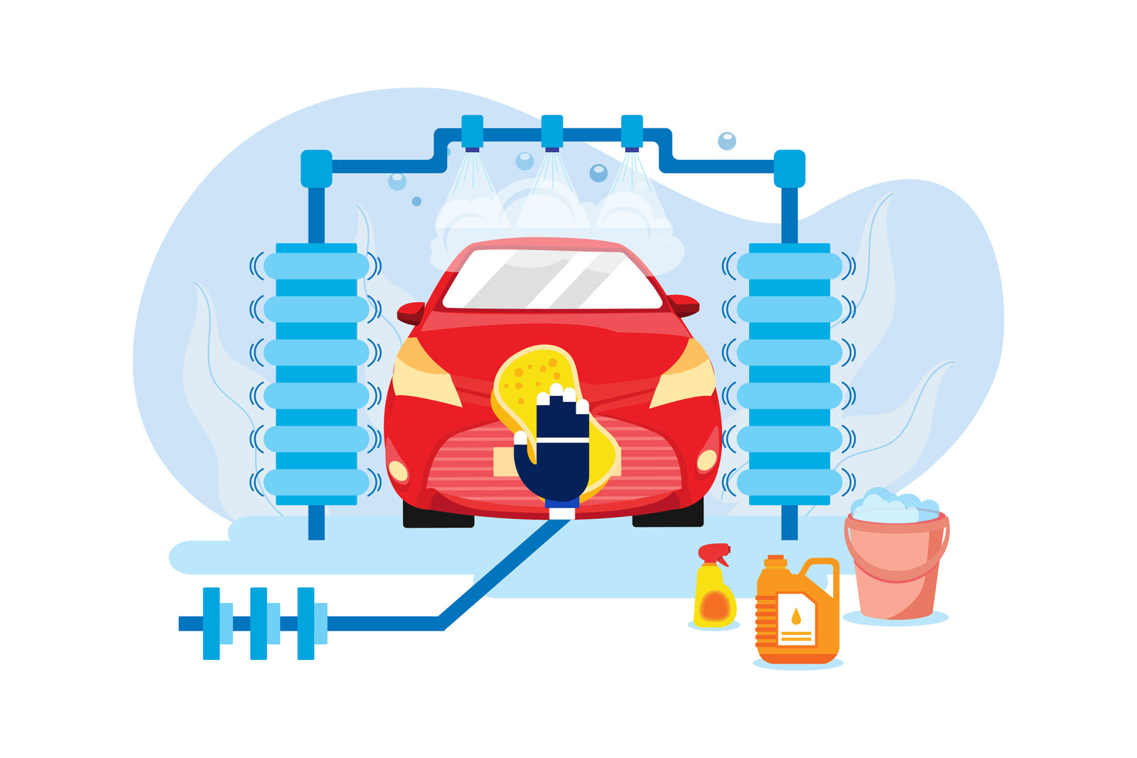 M476_Car Wash Service Illustrations