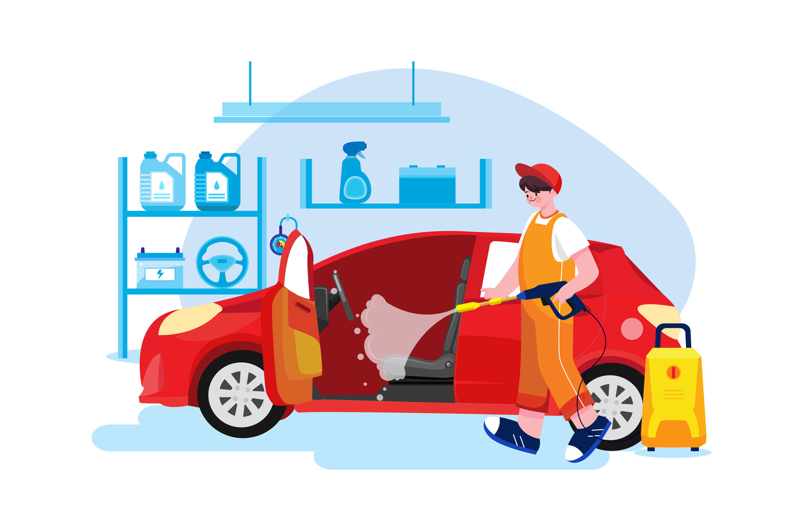 M476_Car Wash Service Illustrations