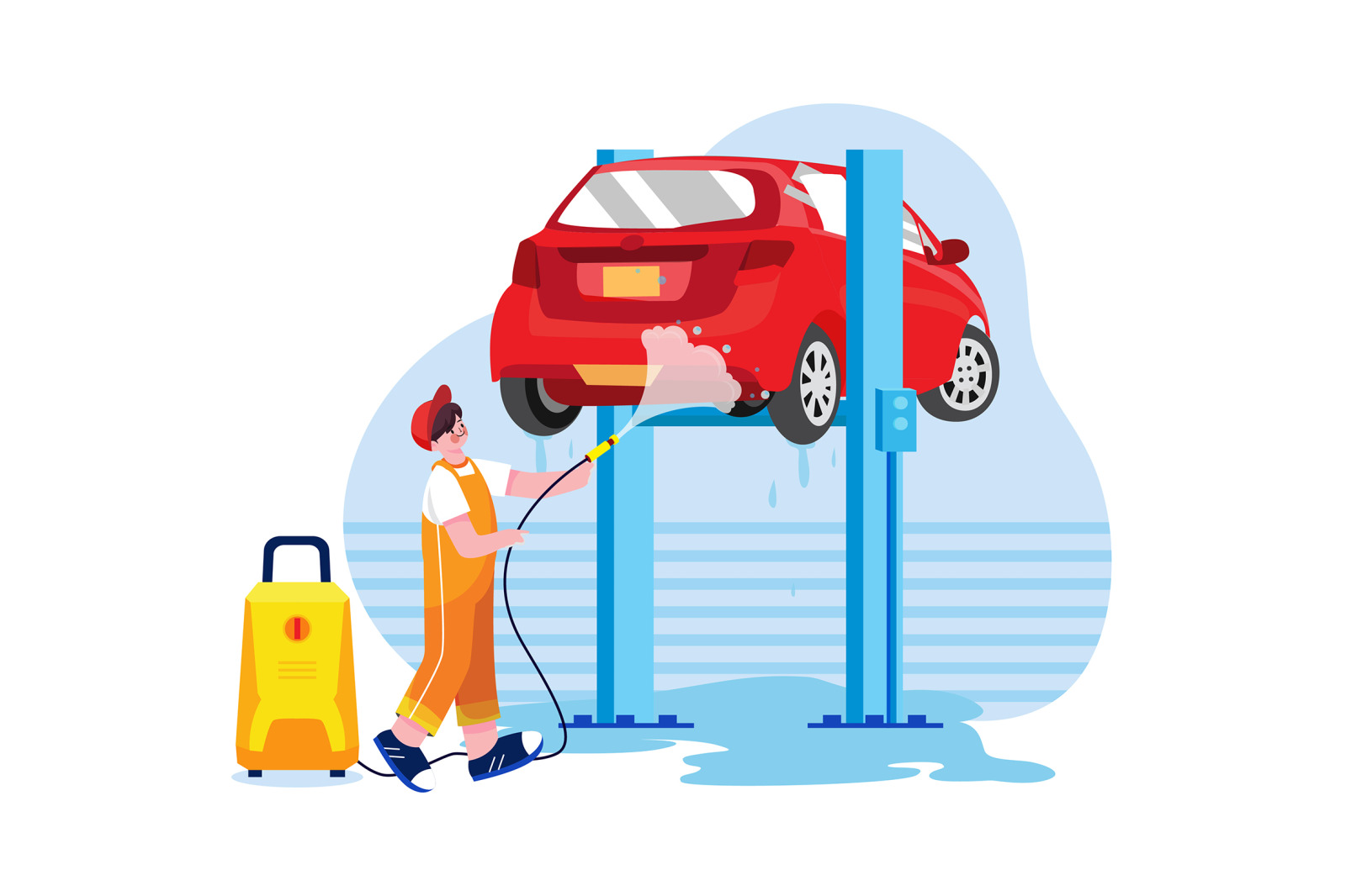 M476_Car Wash Service Illustrations