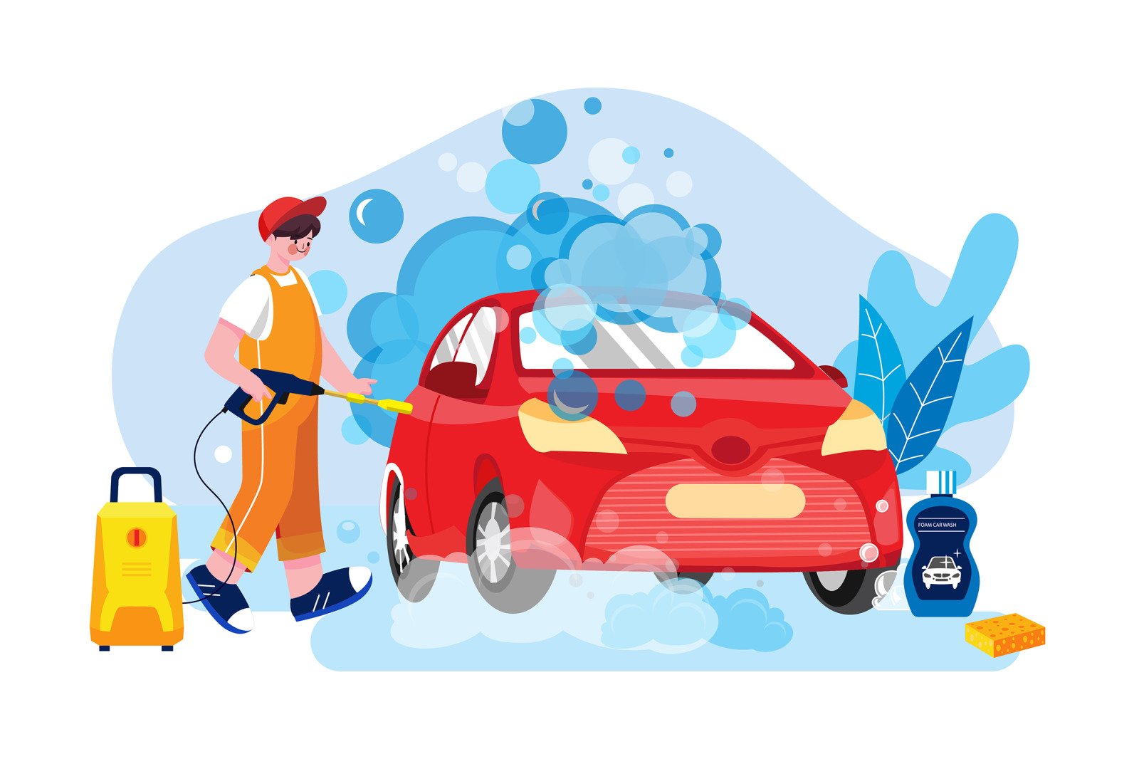 M476_Car Wash Service Illustrations