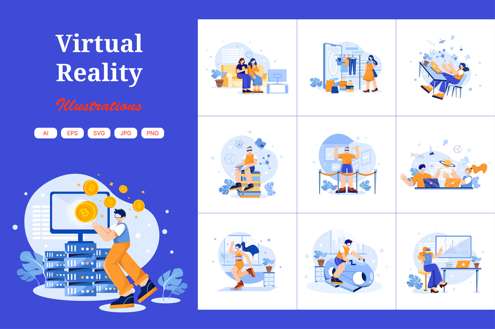 M418_Virtual Reality Illustration Pack M418_Virtual Reality Illustration Pack