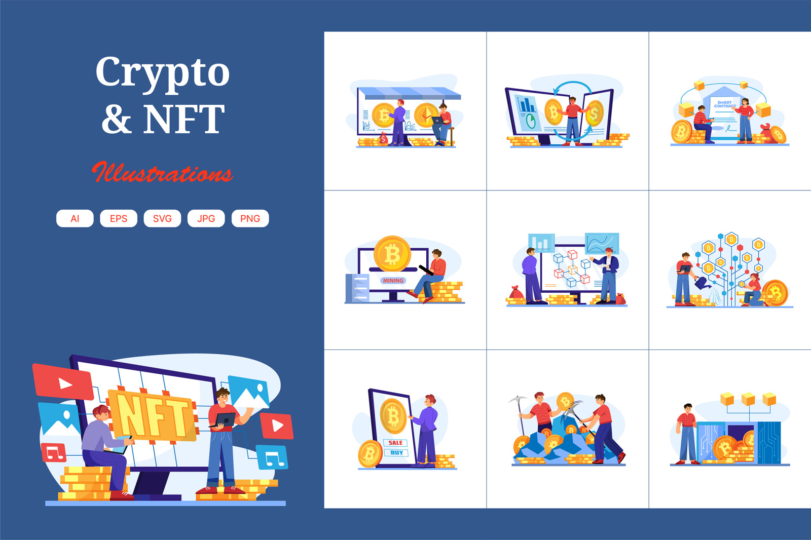 M422_Cryptocurrency &amp; NFT Illustrations