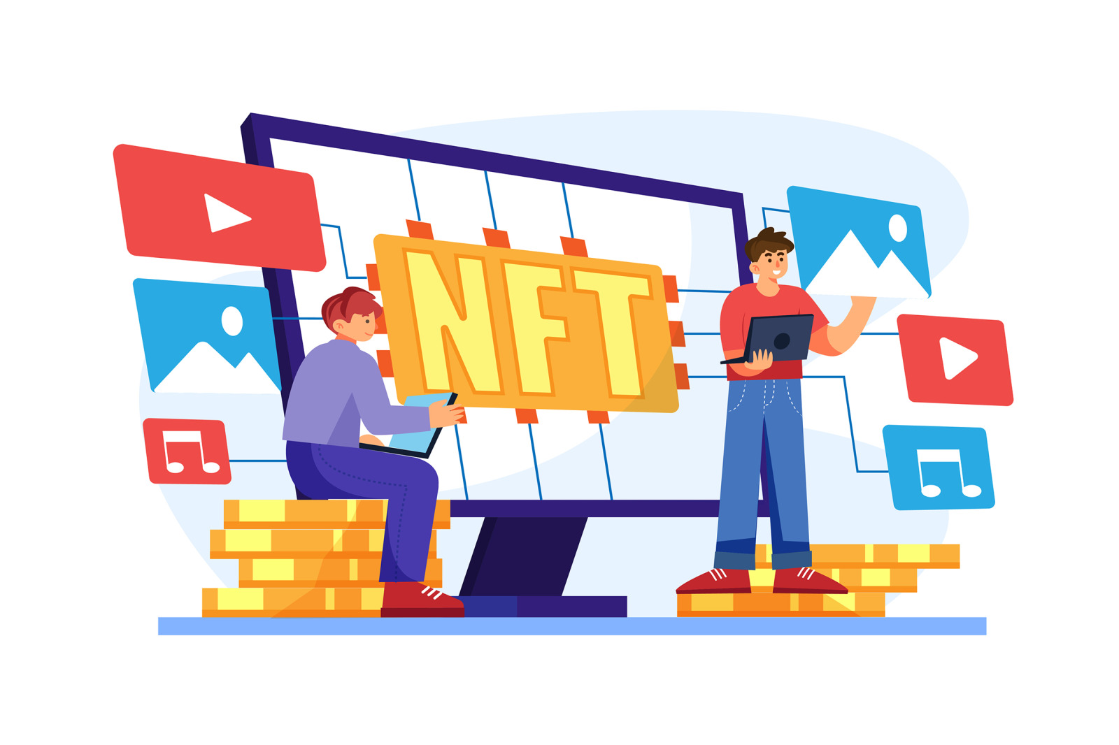 M422_Cryptocurrency &amp; NFT Illustrations