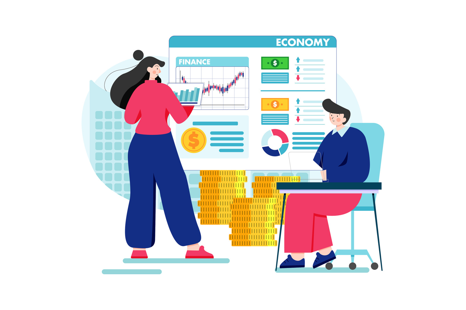 M456_Finance Management Illustration Pack M456_Finance Management Illustration Pack